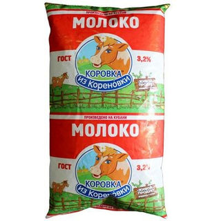 Молоко Коровка из Кореновки 3,2%, 0,9л